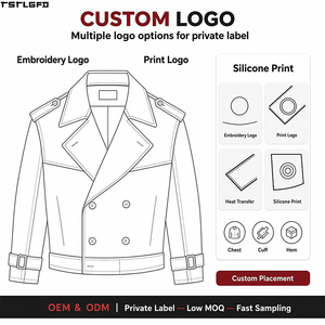 Gabardina Larga Personalizada para Hombre, Chaqueta Cortavientos con Capucha, Resistente al Agua, Conjuntos de Ropa Exterior para Hombre, Fabricantes de Ropa al por Mayor - Product Image 1