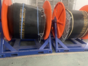 Buona manovrabilità pesante bobina di petrolio Boom 100m pieghevole gonfiabile petrolio Boom per la protezione delle coste - Product Image 2