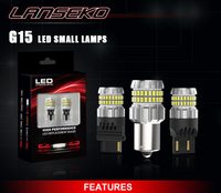 LANSEKO Ampoules LED de voiture 3156 3157 P27 7440 7443 1157 1156 avec 3014 puces 850LM cuivre PCB 12V pour feux de recul de frein de voiture