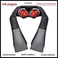 Masseur Shiatsu pour le dos, les épaules et le cou avec chaleur, massage électrique des tissus profonds 4D pétrissant, meilleurs cadeaux cadeaux de Noël