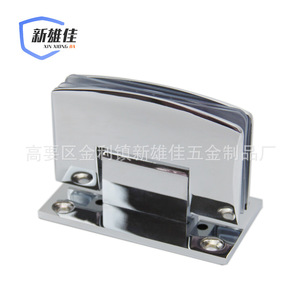 Xinxiongjia Zinc Alloy Glass <b>Clamp</b> 90 Degree Wall Mount Hinge For Bathroom Shower Door Fixing Hardware - Product Image 4