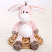Peluches âne suspendues, figurines d'animaux en peluche mignonnes, jouets en peluche doux, poupées pour machine à griffes, cadeaux parfaits pour anniversaires et fêtes