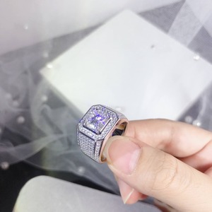 High on Demand Moissanite Diamond <b>Ring</b> for <b>Men</b> Perfect for Weddings Engagements and Gifts Available In Bulk Quantity - Product Image 3