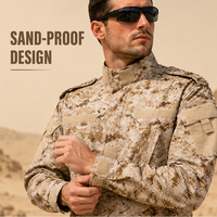 Ensemble uniforme tactique numérique camouflage désert respirant Ripstop pour la sécurité et l'entraînement, personnalisable OEM, vente en gros