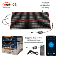 Kit d'éclairage ambiant LED RGBW pour voiture, étanche, effet œil de démon, 12V, multicolore, barre lumineuse décorative pour calandre de camion