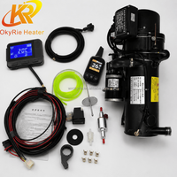 Chauffe-eau de stationnement diesel 15KW 12V 24V, préchauffeur de liquide de refroidissement moteur, télécommande LCD, faible bruit pour camion, camping-car, bateau, direct usine
