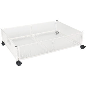 Étagères de rangement sous lit sur roulettes avec cadre métallique et tiroir pour le rangement de canapé à domicile - Product Image 5