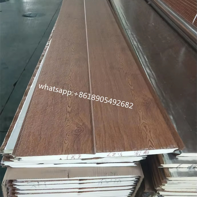 WPC Exterior Outdoor  Pvc Wall Panels Interior Decorative Slat Paneling  Cladding Metal Foam Pu Sandwich Panel