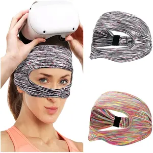 Couverture de masque VR pour <span class=keywords><strong>Oculus</strong></span> Quest 2 Accessoires Bande de sueur respirante Casque de réalité virtuelle pour Meta Quest 3 Pico 4 Vi Sion Pro - Product Image 1