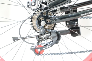 Vélo de montagne hybride pour la neige, cadre stable, adapté aux hommes et aux femmes, 8 vitesses, pneus larges, vélo de neige - Product Image 6