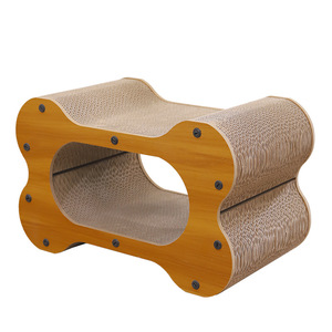 <b>Pet</b> Companion Triangular Cat Scratcher Vertical Wear Resistant Corrugated Cardboard Cat Tree For Multi Cats Play Sleep - Product Image 5