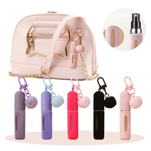 5ml Girl Heart Portable Perfume Bottle with ABS Material Can Be Hung Cute Hair Ball Decorative <strong>Spray</strong> Bottle Sachet - Product Image 1