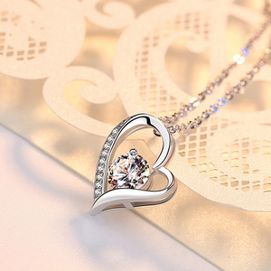 Ожерелье женское из серебра 925 пробы с фианитами - Product Image 4