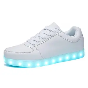 Carregador USB Tênis De Brilho Crianças Levou Sapatos Casuais Meninos Levou Chinelos Tênis Luminosos Meninas Sapatos Respiráveis Tamanho 35-46