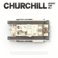 Kit de Construcción de Tanque de Infantería Churchill Mk.I del Reino Unido de la Segunda Guerra Mundial, en Plástico ABS, Modelo Militar Unisex para Mayores de 14 Años