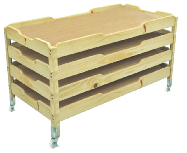 Wooden stackable bed for kids