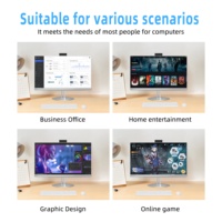 Ordinateur tout-en-un monobloc personnalisé avec écran LCD 1920x1080, 8 Go de RAM, SSD+HDD, processeur Intel Core I3/i5/i7, Windows 10