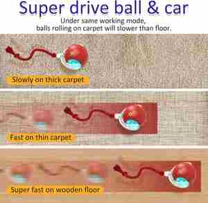 Factory Smart Eco-Friendly Interactive Cat Toys Ball Indoor Automatic Fast <b>Rolling</b> <b>Carpet</b> Chirping Motion Exercise Pet Activated - Product Image 2