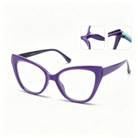 Nouvelle monture de lunettes légère pour enfants, monture optique colorée, monture de lunettes carrée multicolore, monture de lunettes pour myopie œil de chat