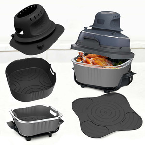 Funda protectora de silicona, organizador de cables, salvamanteles de silicona para freidora de aire <span class=keywords><strong>Ninja</strong></span> Crispi, cubierta protectora a prueba de aceite y antideslizante - Product Image 1