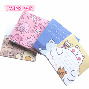 Bloc-notes adhésif Daisy, 1740, ours, N times, collage du carnet de notes - Product Image 5