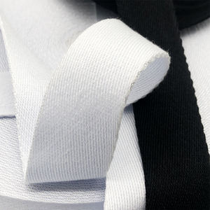 Échantillon gratuit Sangle en polyester recyclé en coton biologique haute ténacité Sangle unie épaisse et résistante - Product Image 3