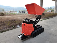 Chuangxin 2026 Mini Dumper Multifonctionnel sur Chenilles 600kg Mini Camion Benne Diesel pour la Construction Transport Gratuit