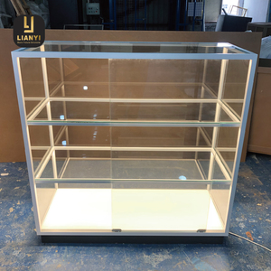 Crystal Clear LED Glass Showcase with Ultra Transparent Low Iron Glass and Minimal Green Tint for True Color Display - Product Image 4