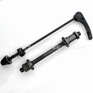 Eje hueco de liberación rápida de acero para buje de bicicleta delantero y trasero, compatible con freno de disco - Product Image 3