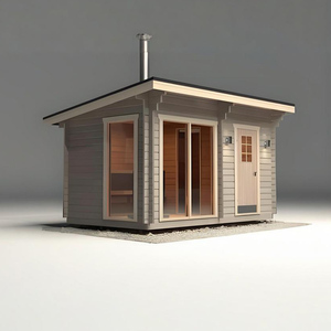 Una <span class=keywords><strong>Sauna</strong></span> <span class=keywords><strong>A</strong></span> <span class=keywords><strong>legna</strong></span> all'aperto portatile popolare di legno per 1-8 persone - Product Image 2