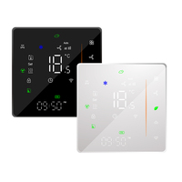 Termostato Inteligente Programable WIFI BAC-006 Nest, Unidad de Ventilador de Calefacción de Bajo Consumo para el Hogar, Forma Cuadrada para Habitación