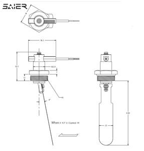 Fabrika 1/<span class=keywords><strong>2</strong></span> "<span class=keywords><strong>3</strong></span>/4" 1 "kürek tipi akış anahtarı pirinç hedef akış anahtarı ısı pompası için 220V <span class=keywords><strong>2</strong></span> teller su akış sensörü - Product Image 2