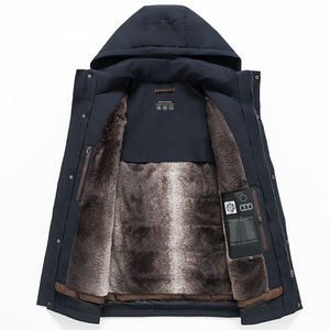 Doublure intérieure détachable pour hommes <span class=keywords><strong>Doudoune</strong></span> en velours doré avec duvet d'oie blanc Froid extrême Imperméable Épais Anti-froid d'âge moyen - Product Image 2