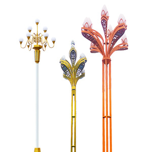 Lampadaire LED décoratif à mât haut en alliage d'aluminium IP65 3500K Blanc Chaud Garantie 10 ans Angle de faisceau 360° IRC 90 pour l'éclairage routier - Product Image 3