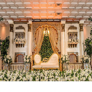 Décor de réception de mariage contemporain décors de scène grand décor de scène de réception de mariage Calgary dernière scène de mariage Bollywood - Product Image 1