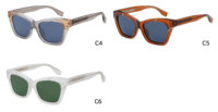 Prêt à expédier, commande minimum, monture CP, polarisées UV400, logo personnalisé, faible MOQ, vente en gros, lunettes de soleil œil de chat tendance