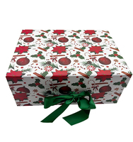 Boîte cadeau pliable magnétique personnalisée, boîte cadeau en papier pliable avec fermeture magnétique pour cadeau de Noël