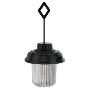 Lanterne de Camping LED Rechargeable 3 Modes Silicone Crochet de Corde Suspendue Camping Extérieur Lumières Randonnée Tente Lampe Éclairage de Secours