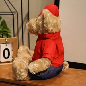 Boneka Beruang Lucu 28cm dengan Pakaian, Logo Custom, Hewan Boneka Lembut untuk Hadiah, OEM, Boneka Beruang Berkerudung, Boneka Teman - Product Image 5