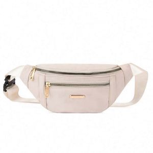 Customized Outdoor Stylish Women Waterproof <b>Bum</b> <b>Bag</b> Running Sport Waist <b>Bag</b> <b>White</b> Crossbody Fanny Pack - Product Image 1