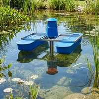 Aérateur de fond flottant haute efficacité 2,2 kW avec impeller en plastique antirouille et nano-bulles pour l'aquaculture
