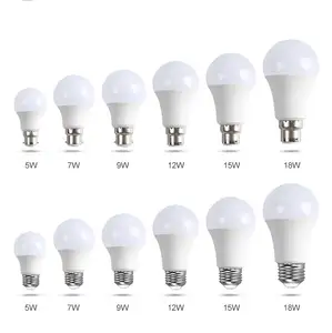 5w 7w 9w 12w 15w 18w 22w E27 AC85-265V Highlight Bulb Lumen A50 A60 A70 High Quality LED Blub Led Bulb Light Household