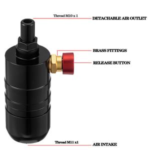 Mini Válvula Reguladora de Presión para Tanques de 580g/615g/640g/2.2L/3.3L/4.4L, Regulador de Aire Portátil de Aleación de Aluminio con Botón Pulsador OEM - Product Image 3