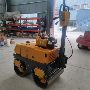 Qiyun Machines Dubbele Trommel Road <span class=keywords><strong>Roller</strong></span> Lopen Achter 0.8 Ton <span class=keywords><strong>Roller</strong></span> Te Koop Hand Gehouden Grond Rodillo Compactador - Product Image 4