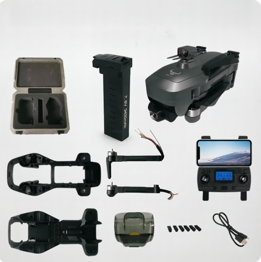Factory Wholesale Customizable Mini Drone Accessories Smart Alloy Parts with Case Battery Frame Professional RC Use Included