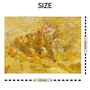 Reproduction de niveau muséale du tableau « Poires et raisins » de Vincent Van Gogh, toile haute résolution, écologique et résistante aux UV - Product Image 2