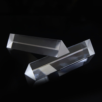 Prisme triangulaire de réfraction en cristal K9 de haute qualité pour expériences de physique scolaire