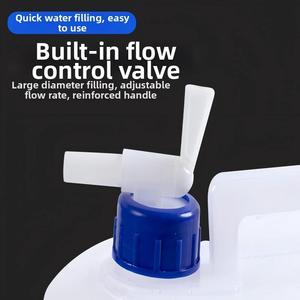 Cubo Plegable Rústico de PVC/PU para Camping, Expandible de 3L/5L/15L, con Grifo, Gran Capacidad para Viajes, Camping y Supervivencia - Product Image 4