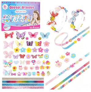 Charming Hair Accessories Craft Kit Girls DIY <b>Headband</b> Bracelet Ribbons Stars Hearts Party Present Bulk Supply - Product Image 5