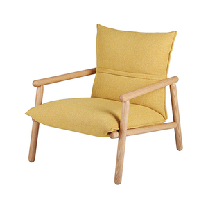 <span class=keywords><strong>Fauteuil</strong></span> en tissu <span class=keywords><strong>jaune</strong></span> de style nordique, <span class=keywords><strong>fauteuil</strong></span> d'appoint minimaliste pour bureau ou espace détente - Product Image 4